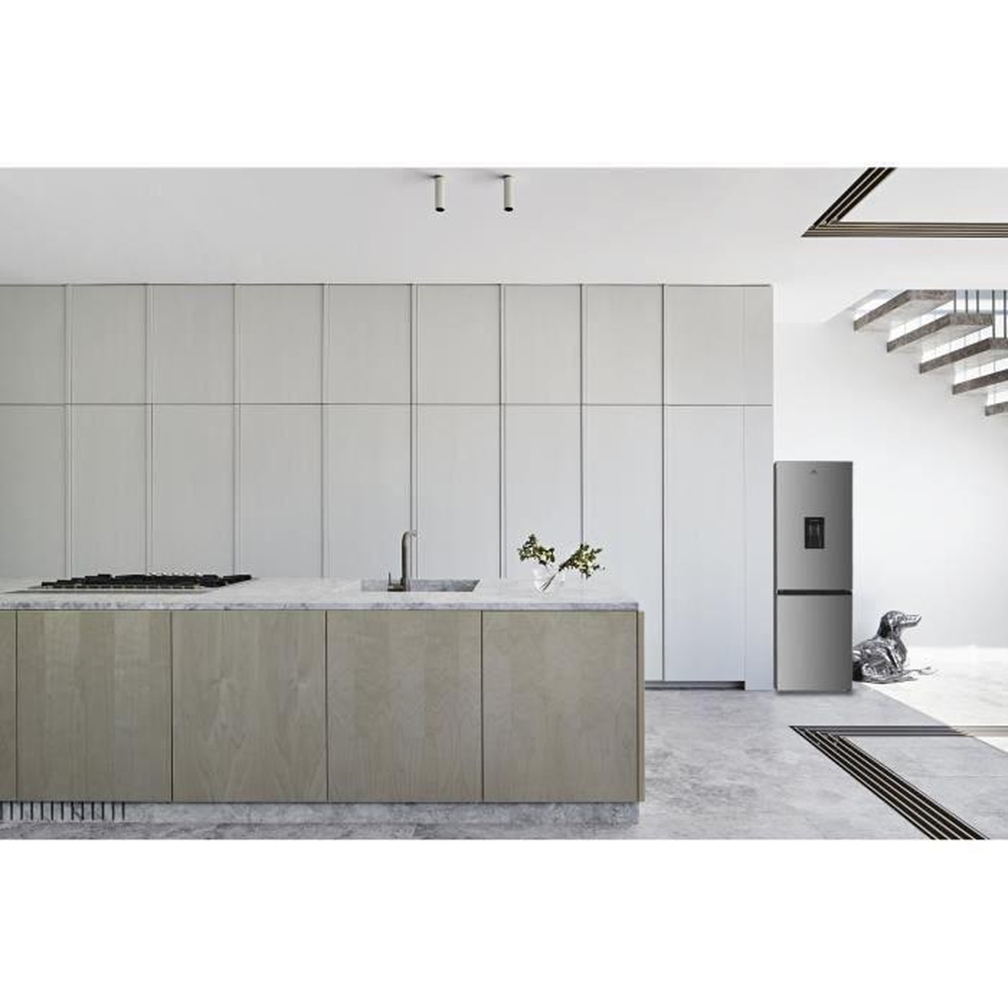 Voir la diapositive 5 : CONTINENTAL EDISON Réfrigérateur congélateur bas 251L Total No Frost Inox