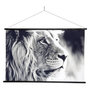 Voir la diapositive 1 : ATMOSPHERA Tableau toile Lion 73x110 cm