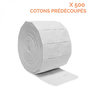 Voir la diapositive 2 : VIVEZEN Lot de 4 rouleaux de 500 cotons manucure de cellulose