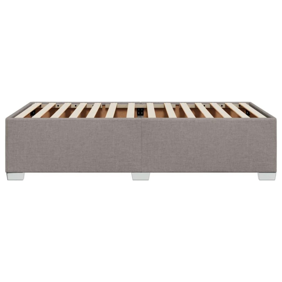 VIDAXL Cadre de lit sans matelas taupe 90x200 cm tissu