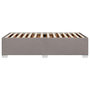 Voir la diapositive 5 : VIDAXL Cadre de lit sans matelas taupe 90x200 cm tissu