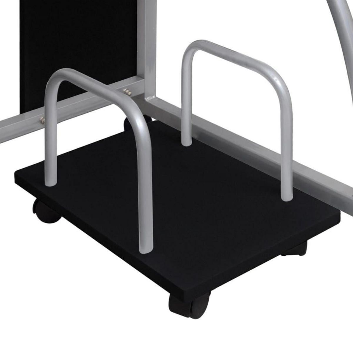 VIDAXL Bureau d'ordinateur Noir 110x52x88,5 cm Bois d'ingenierie