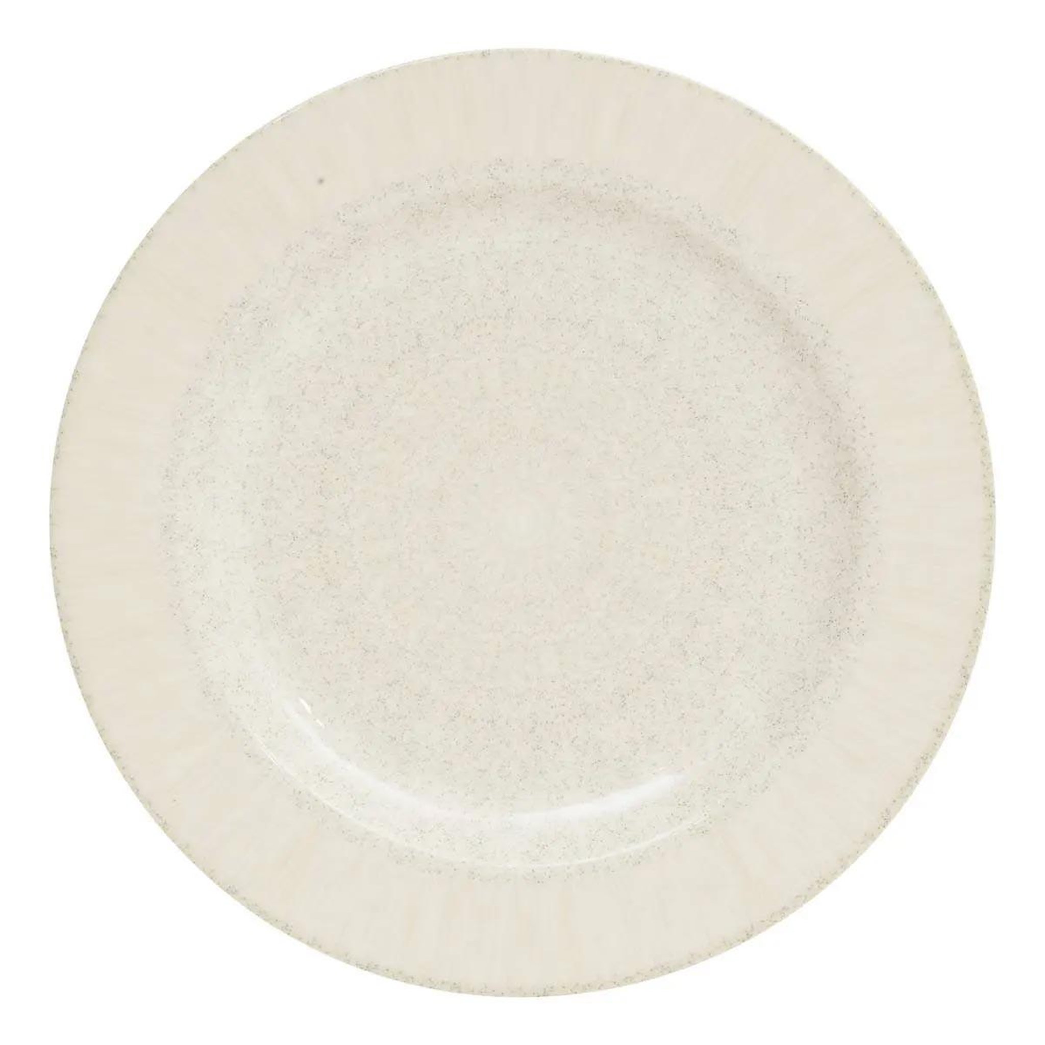 SECRET DE GOURMET Lot de 6 assiettes plates  solène  28cm beige