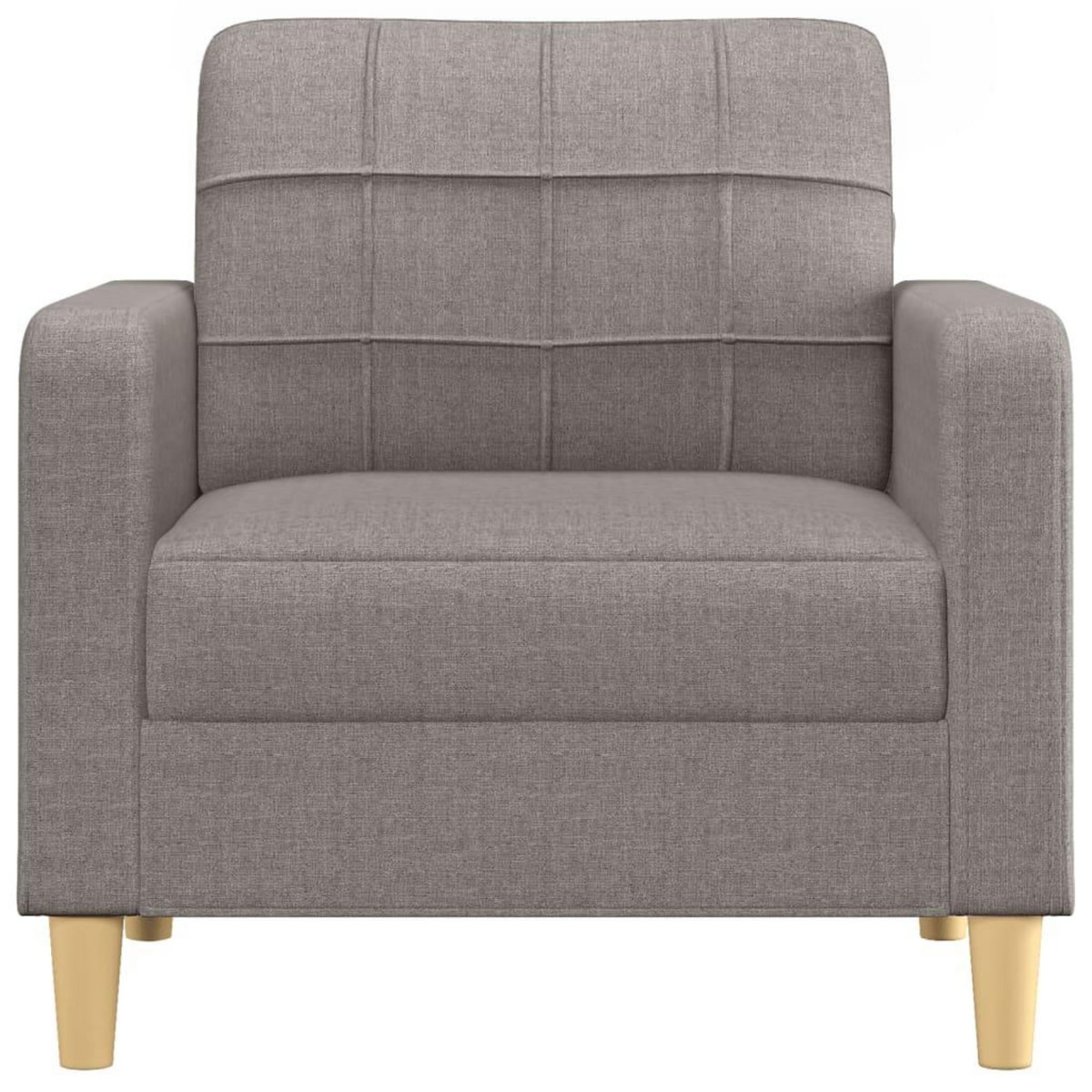 VIDAXL Fauteuil Taupe 60 cm Tissu