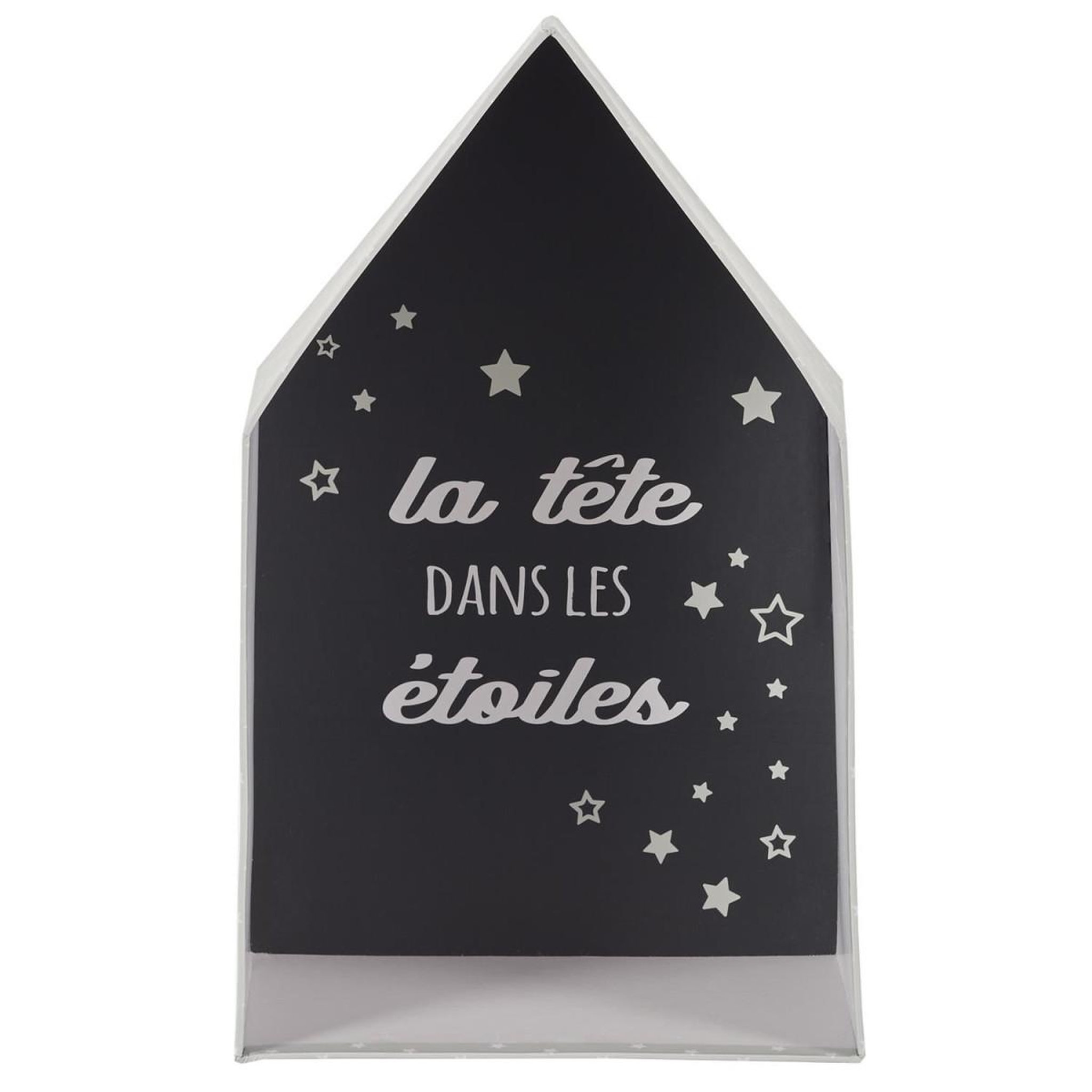 Voir la diapositive 6 : HOME DECO KIDS Lot de 3 boîtes gigognes  maison garçon  32cm gris