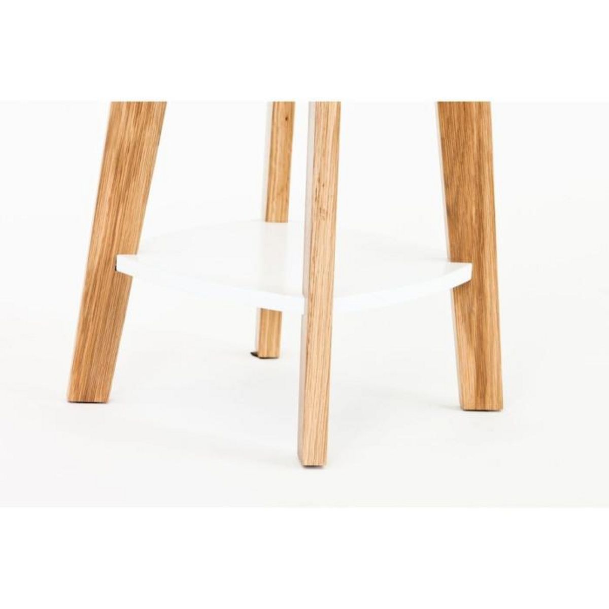 Paris Prix Table d'Appoint Design  Kensal  55cm Chêne & Blanc