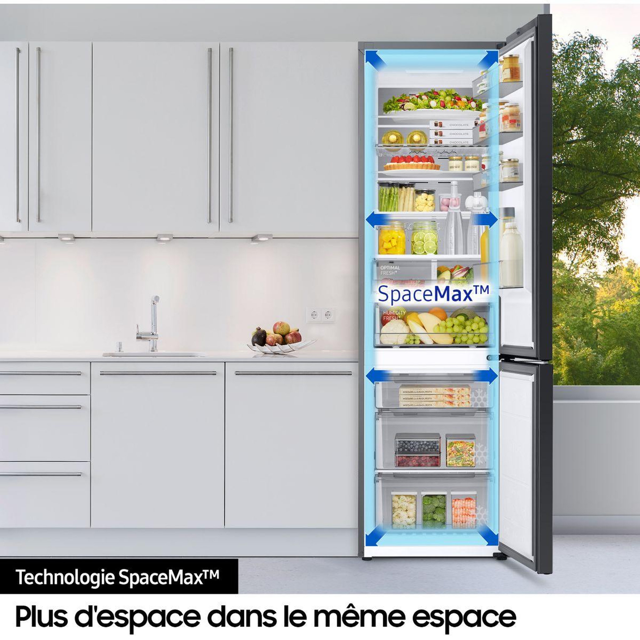 Voir la diapositive 5 : Samsung Réfrigérateur combiné rb38t607bb1