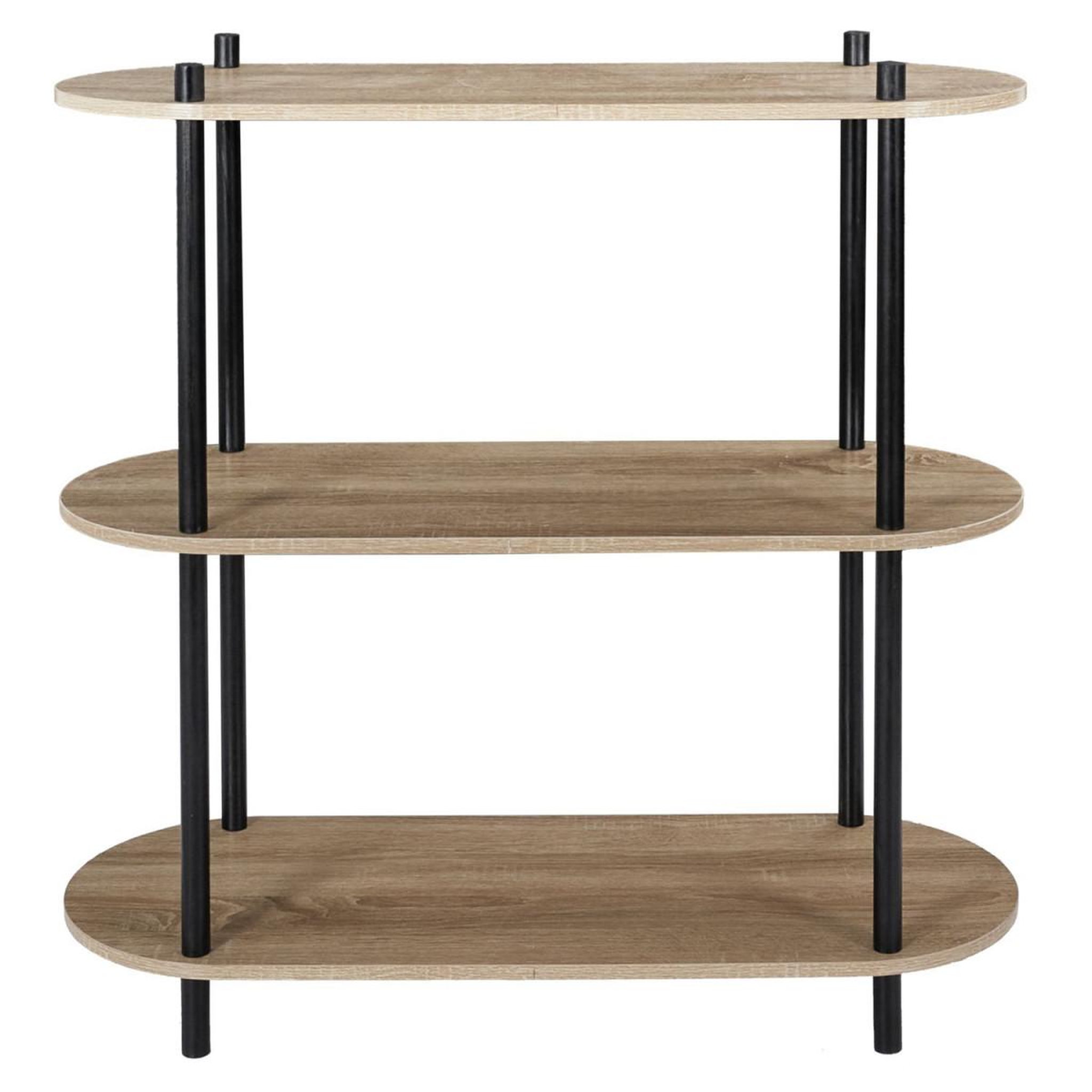 Voir la diapositive 3 : Paris Prix Étagère 3 niveaux  cobe  80cm marron