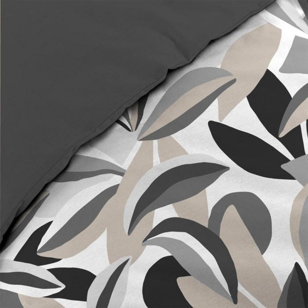 Paris Prix Parure de Lit 3 Pièces  Lavinia  240x220cm Gris