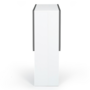 Voir la diapositive 6 : ID MARKET Table console pliable EDI 2-4 personnes bois blanc plateau gris 103 x 76 cm