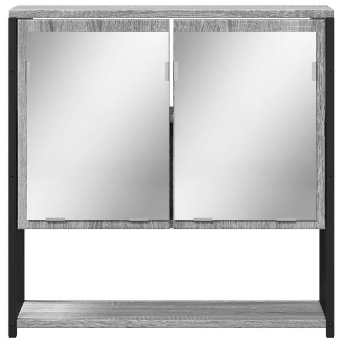 VIDAXL Armoire a miroir de salle de bain sonoma gris bois d'ingenierie