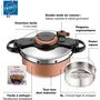 Voir la diapositive 3 : SEB Autocuiseur ClipsoMinut Duo Copper 5L P4705101