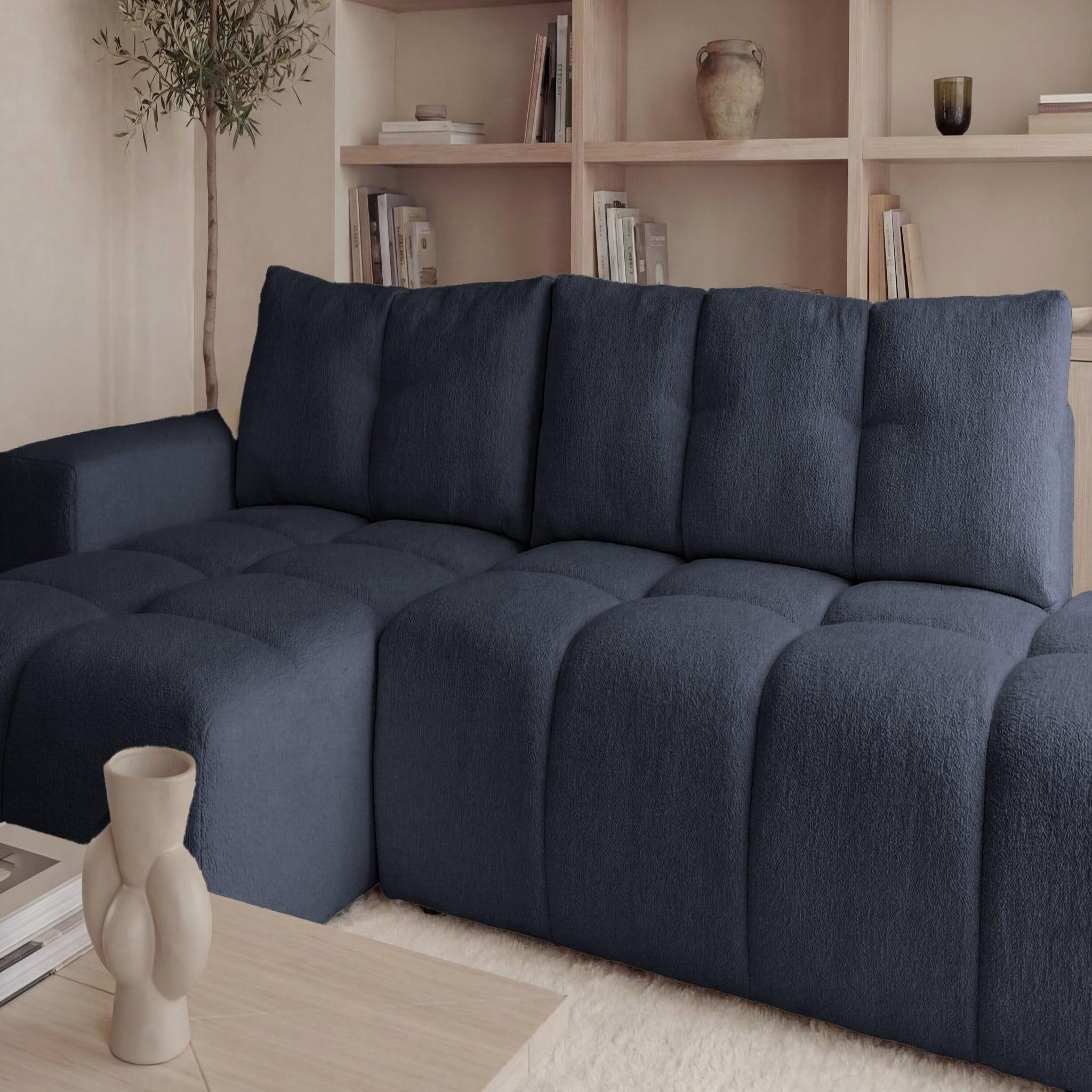 Voir la diapositive 4 : CASANOVA PARIS Constance - canapé d'angle tissu chenille