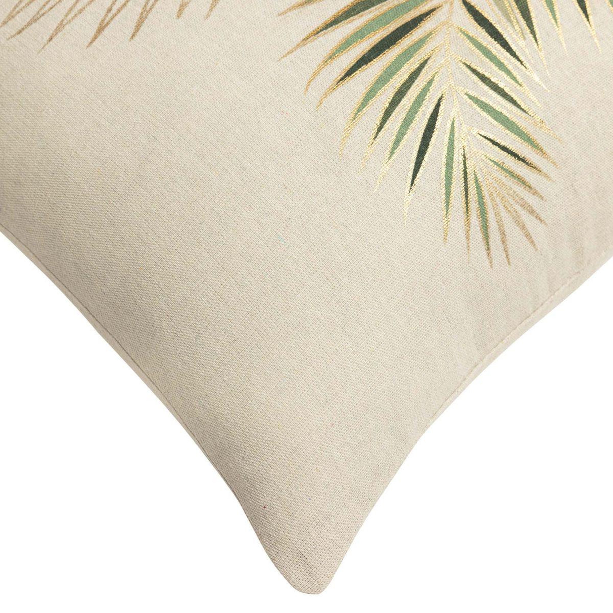Voir la diapositive 3 : Douceur d'Intérieur Coussin déco  isadora  45x45cm beige & vert sauge