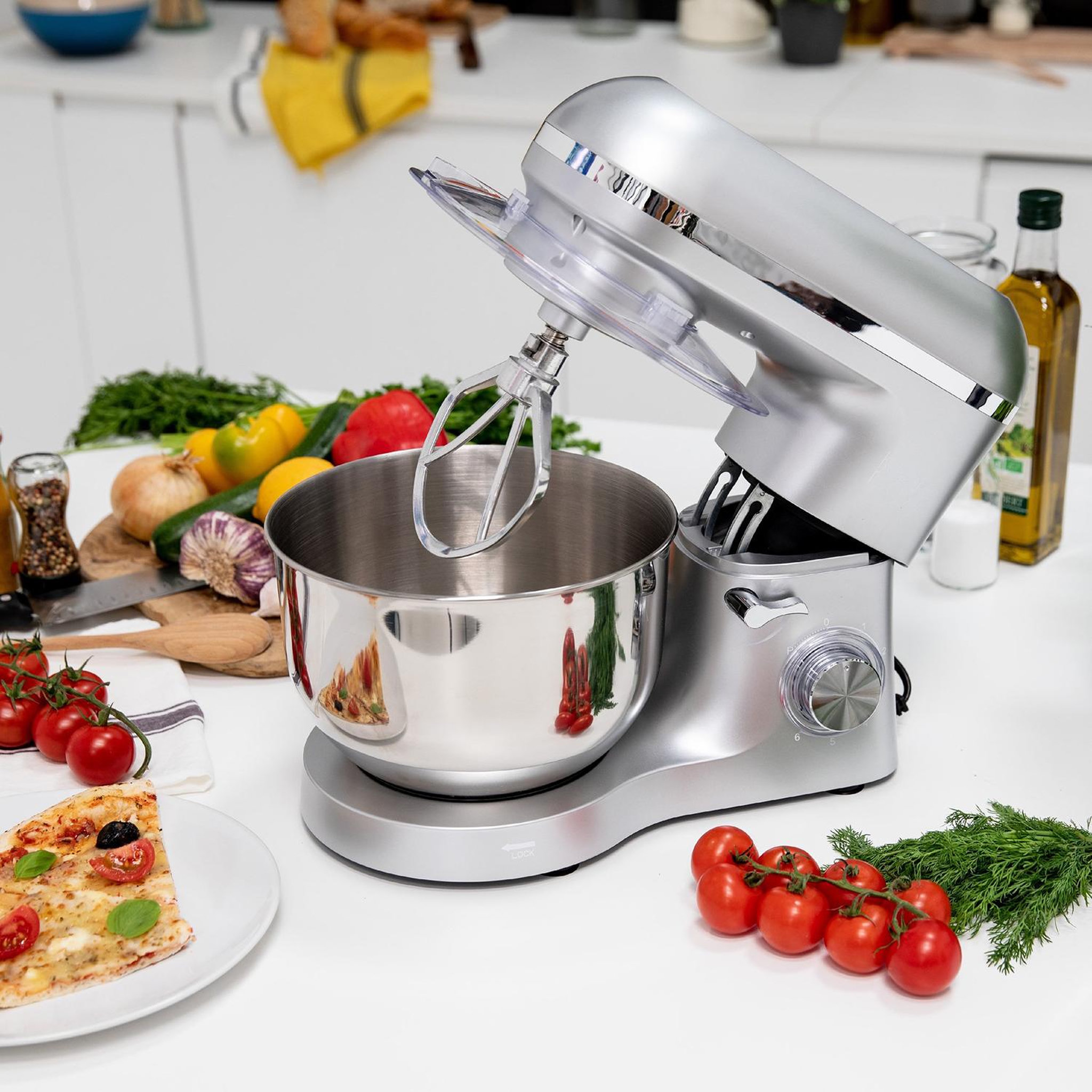 Voir la diapositive 3 : Kitchen move Robot multifonctions 5.5l 1500w gris - bat-1518bm
