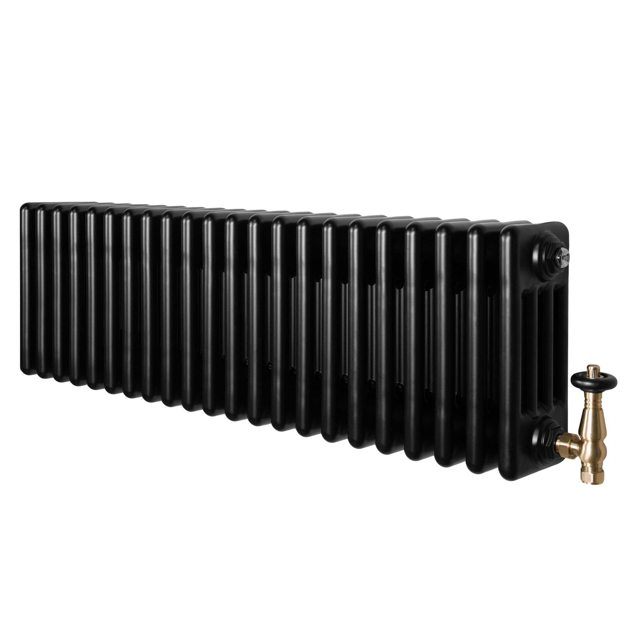 Voir la diapositive 1 : MONSTERSHOP Radiateur traditionnel à 4 colonnes & vannes - 300 x 1010 mm