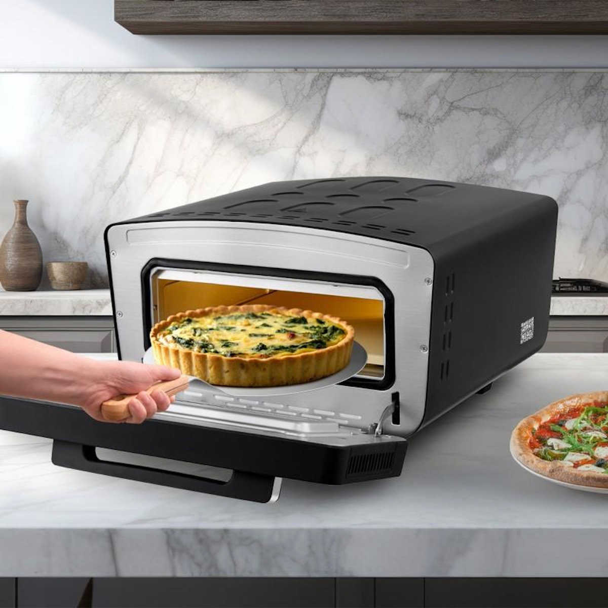 KITCHENCOOK Kitchencook - K Pizza Lite - Four à Pizza électrique - Cuisson 3 Minutes - 2200w - 430°c