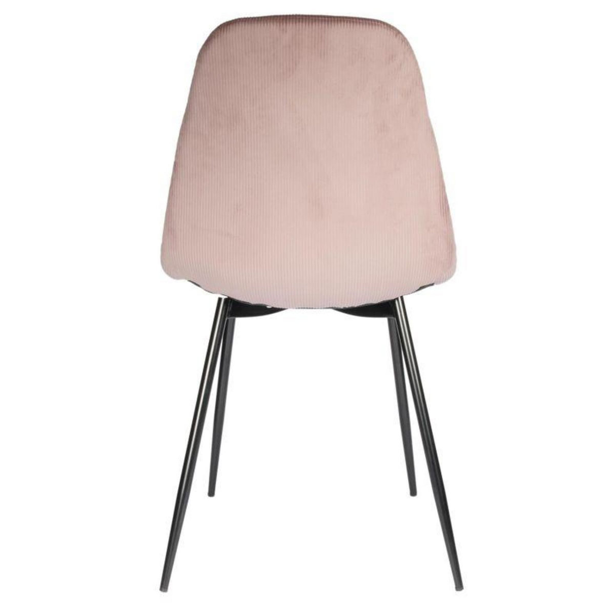 Paris Prix Lot de 4 Chaises Velours  Giulia  85cm Rose