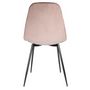 Voir la diapositive 5 : Paris Prix Lot de 4 Chaises Velours  Giulia  85cm Rose