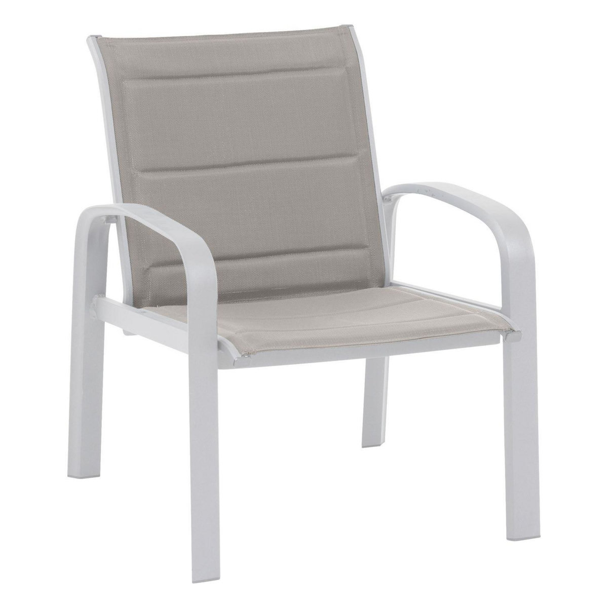 HESPERIDE Salon de jardin duo Elyn aluminium et texaline