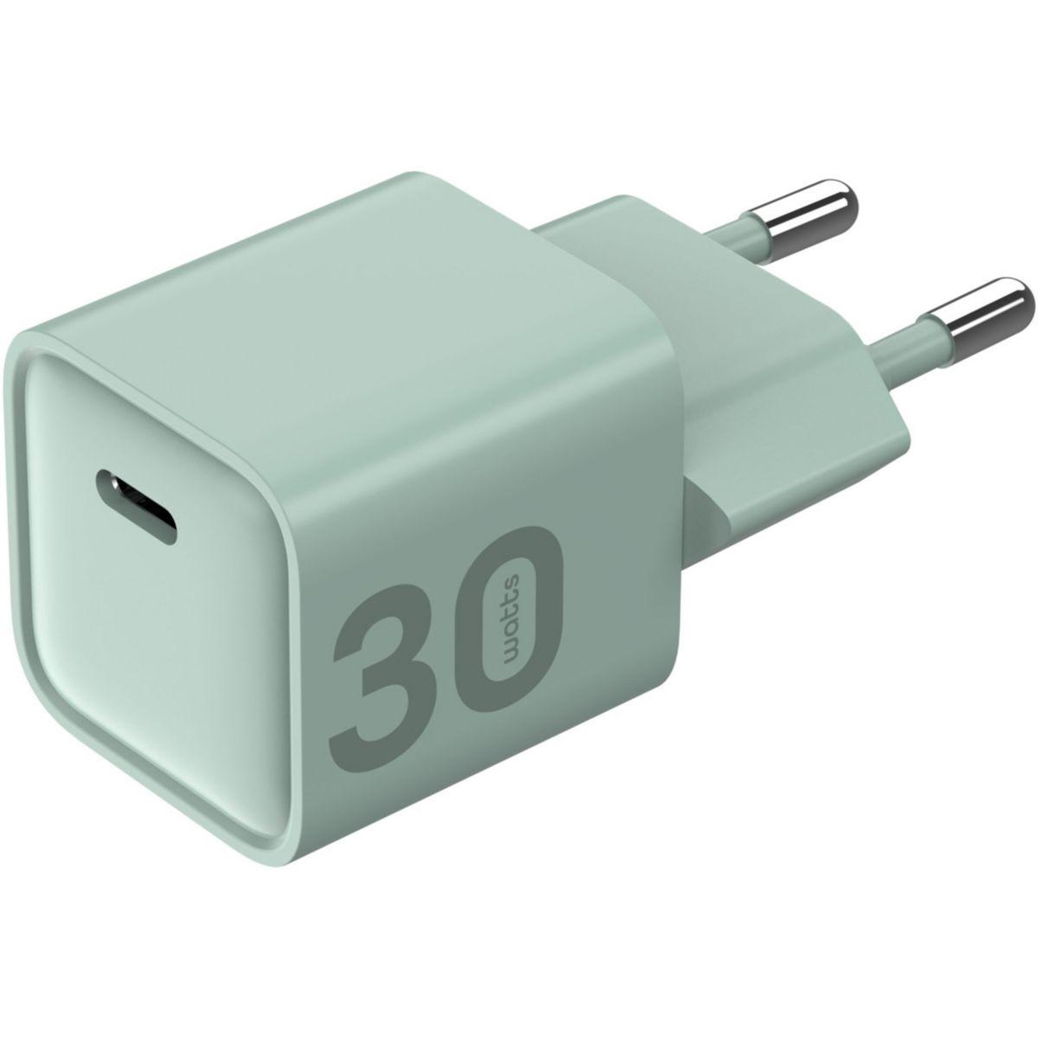 Voir la diapositive 2 : ESSENTIEL B Chargeur usb-c 30w vert