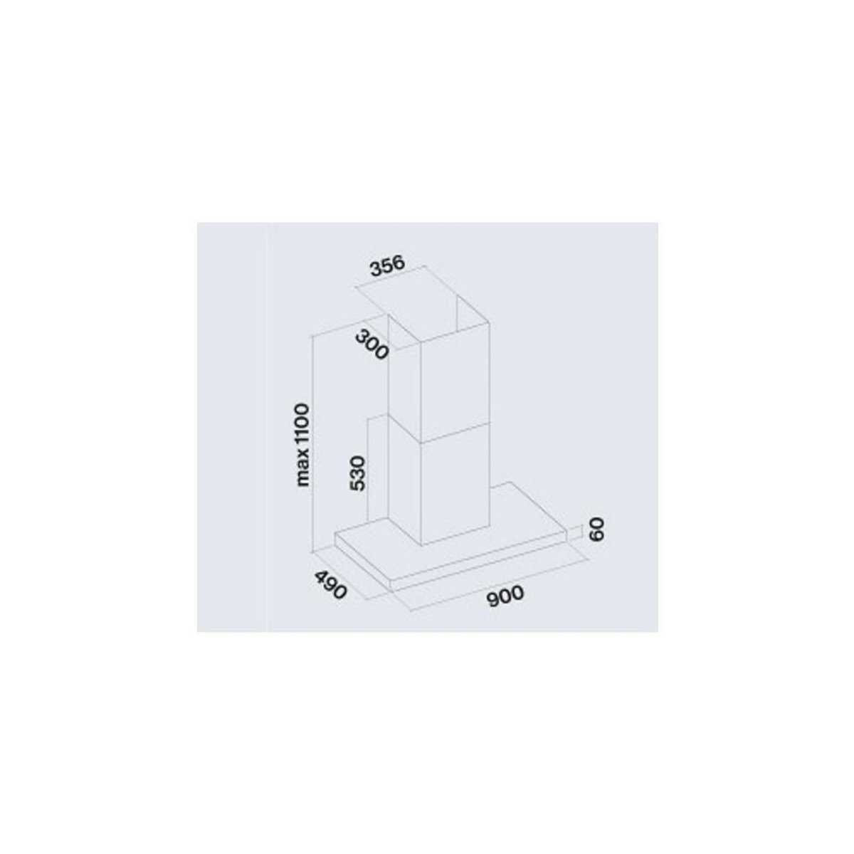 Falmec Hotte décorative murale PLANENRS1430