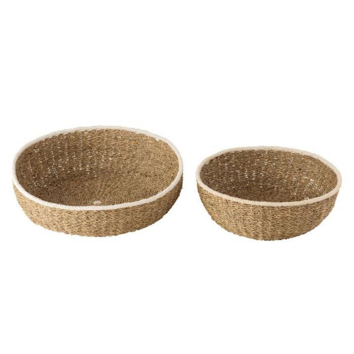 Paris Prix Lot de 2 Coupelles Déco  Bord  46cm Naturel