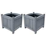 VIDAXL Lits sureleves de jardin 2 pcs 30x30x30 cm Bois de sapin massif