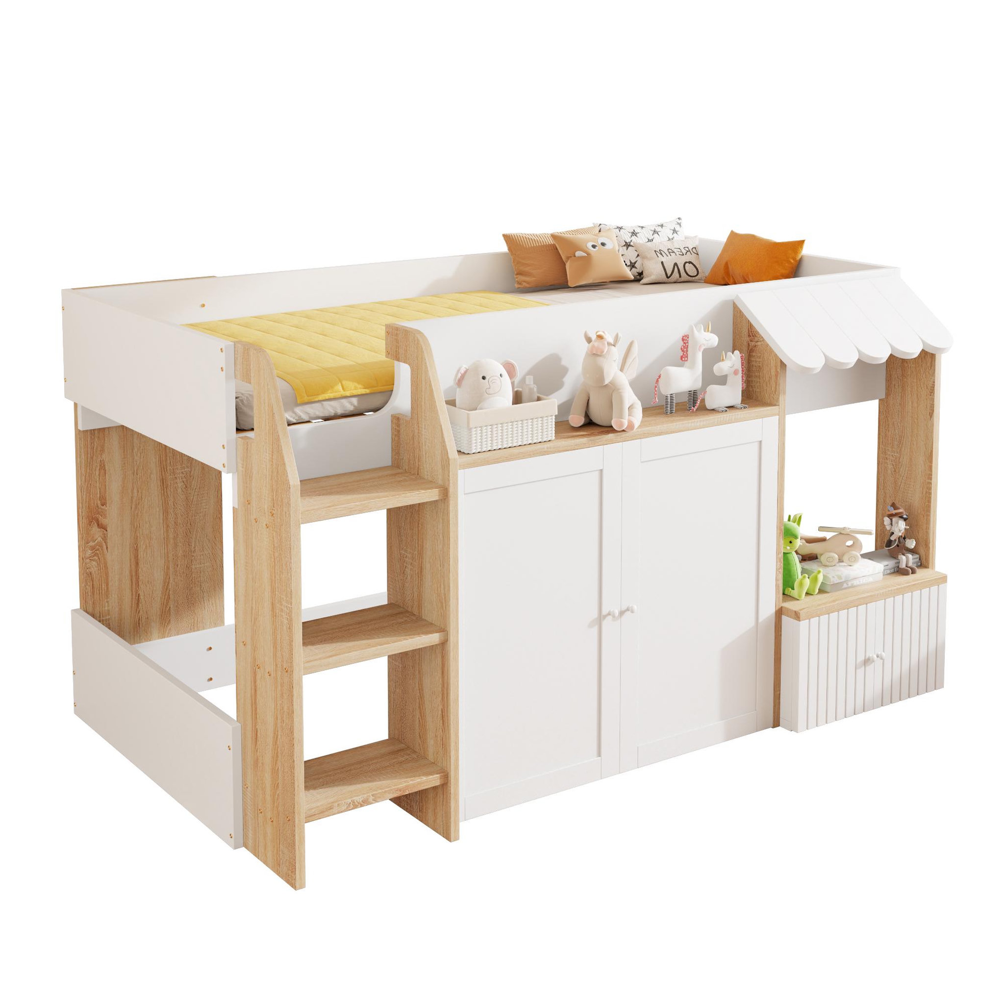 Voir la diapositive 1 : MERAX Lit mezzanine enfant