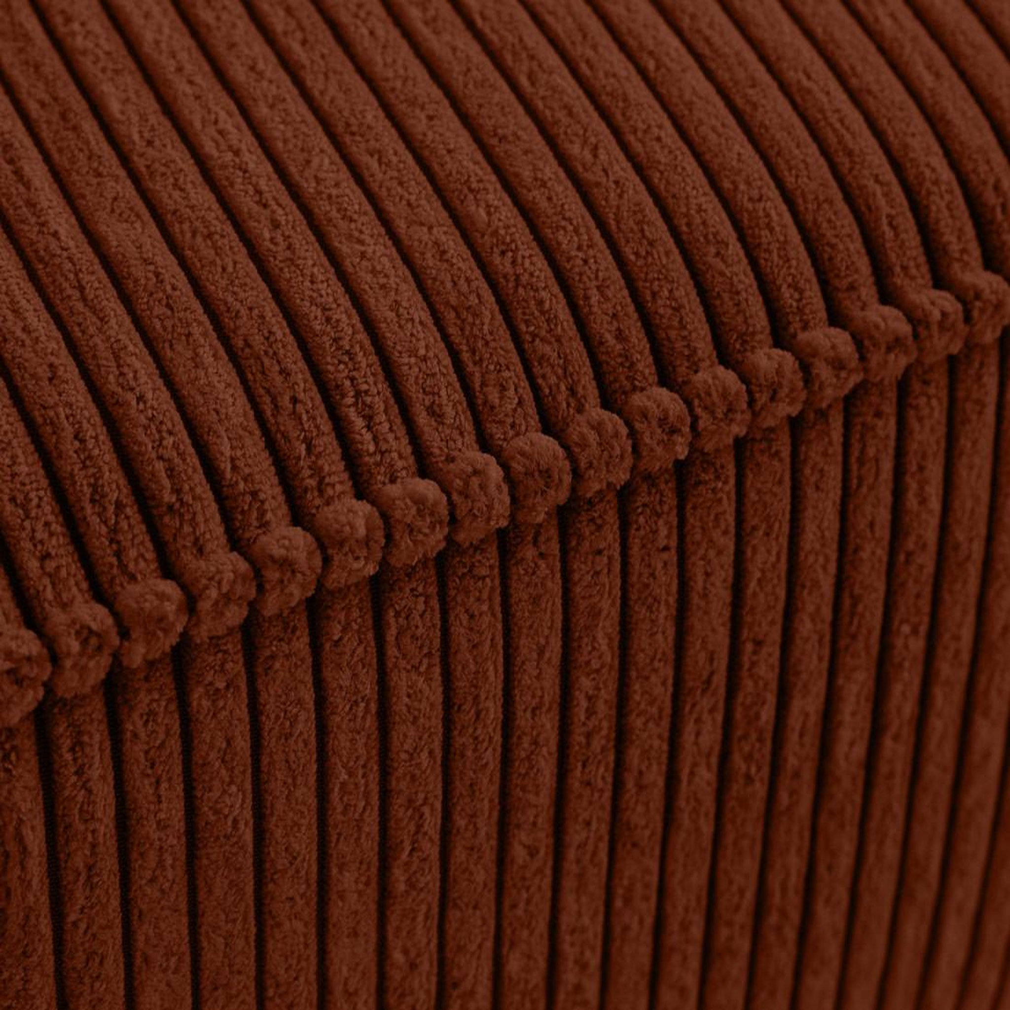 Voir la diapositive 5 : BEST MOBILIER Charlie - pouf - pieds hauts - en velours côtelé