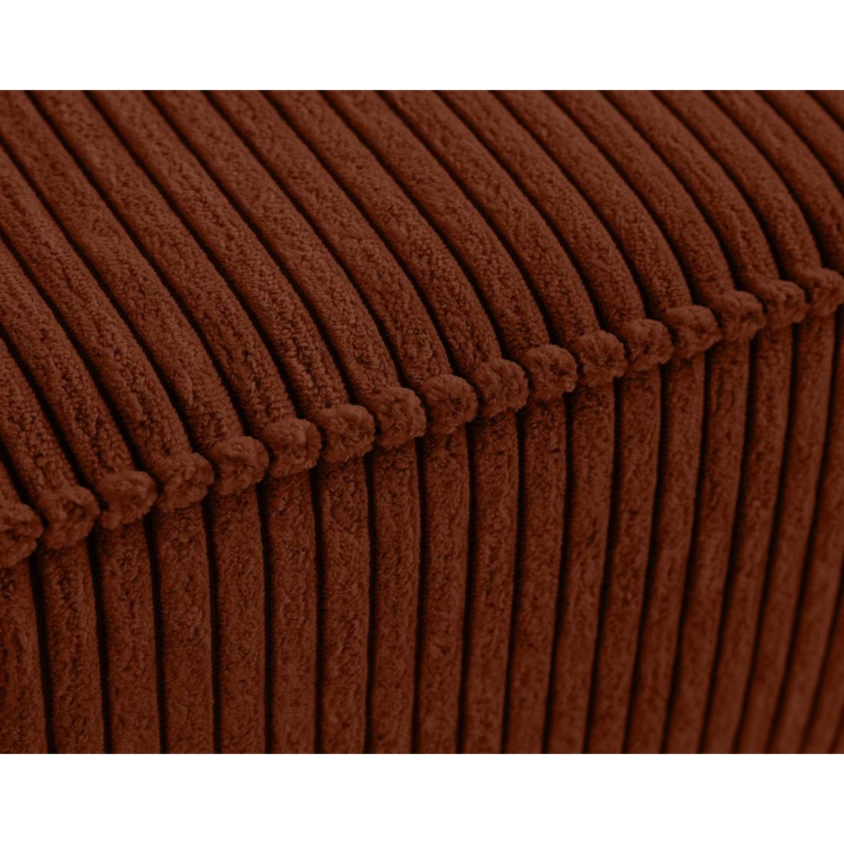 LISA DESIGN Charlie - pouf - pieds hauts - en velours côtelé