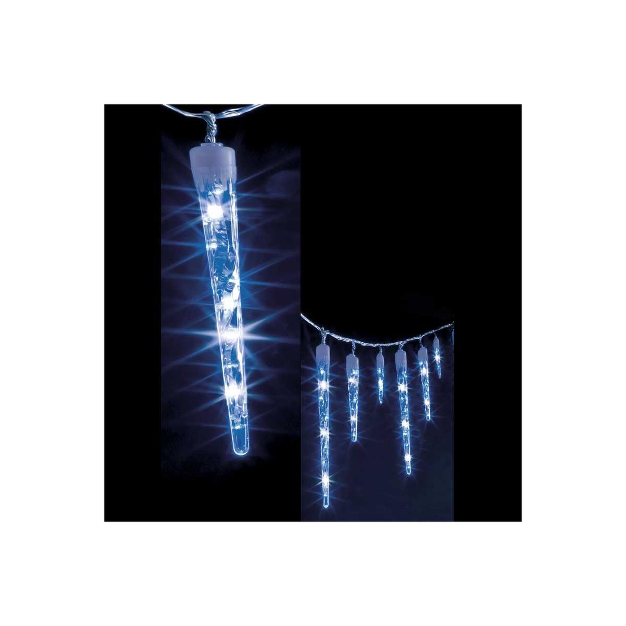 FEERIC LIGHT & CHRISTMAS Rideau lumineux d'extérieur  effet neige  140cm blanc