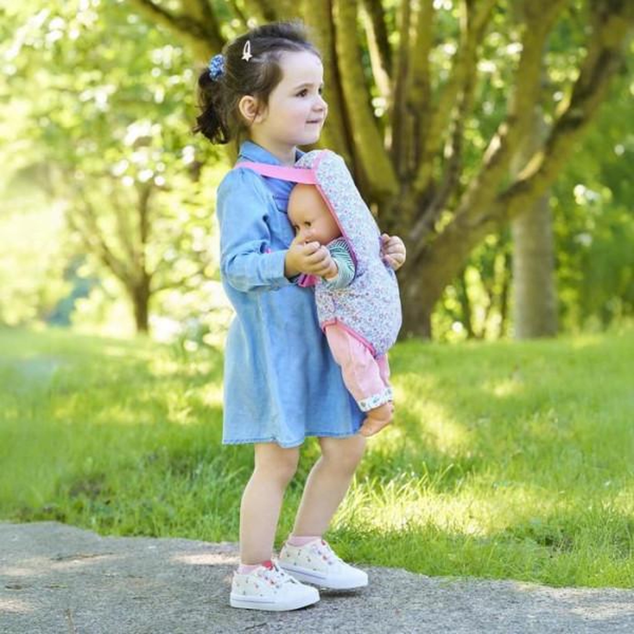 Voir la diapositive 4 : Corolle Porte-bébé Floral pour poupon 36 et 42 cm