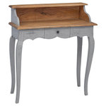 VIDAXL Bureau d'ecriture bois d'acajou massif 80x40x92 cm