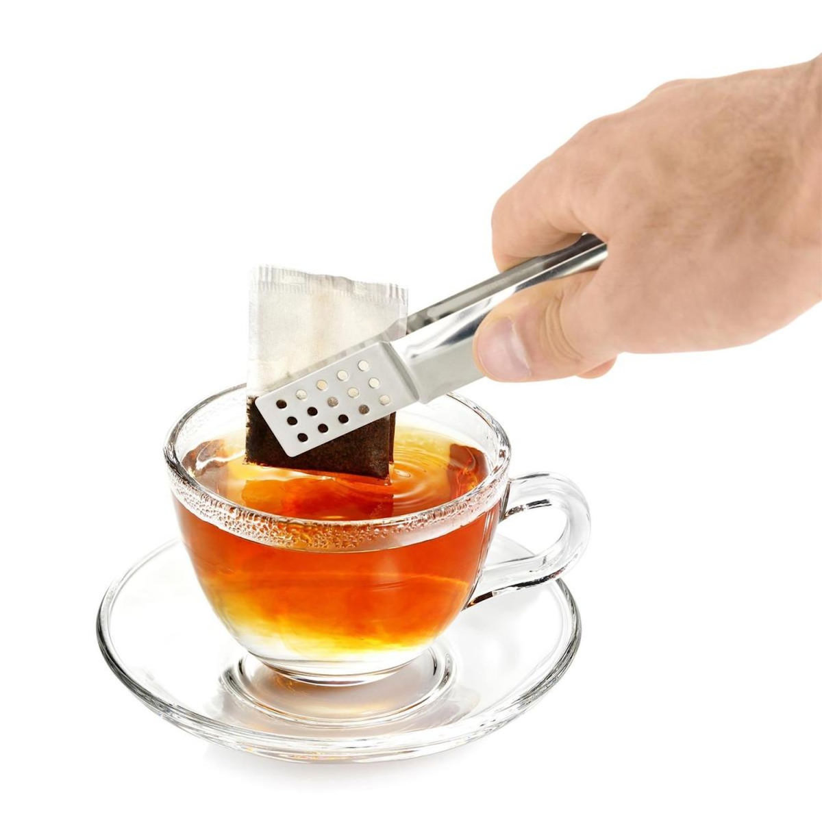Paris Prix Pince en Inox  Sachet de Thé  13cm Argent