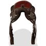 Voir la diapositive 6 : VIDAXL Selle, bridon et col de poitrine Cuir véritable 13 po Marron