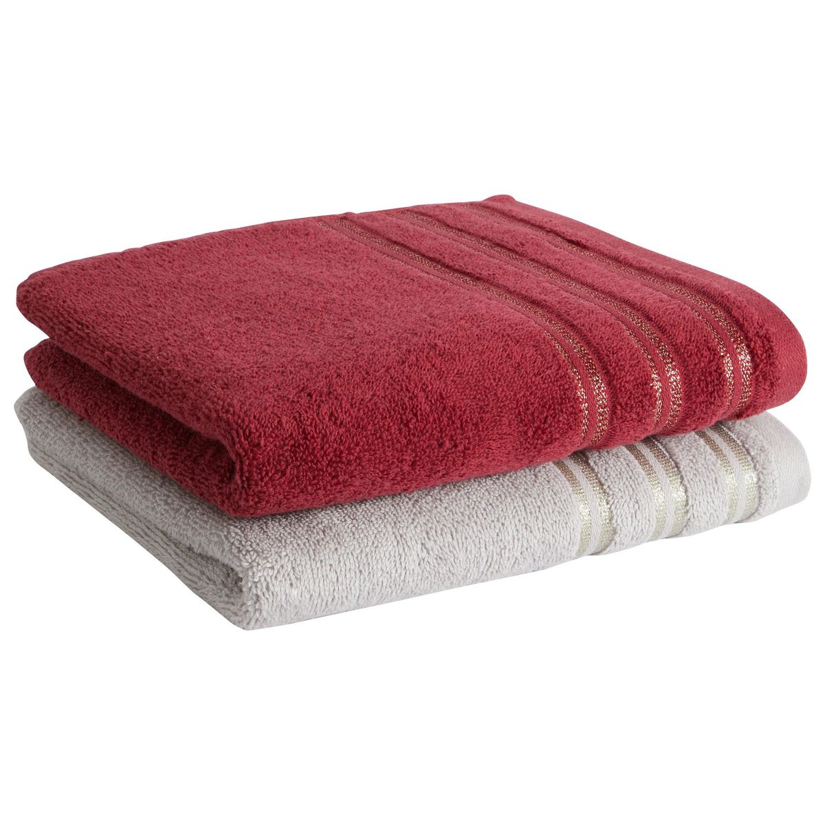 ACTUEL Drap de bain uni en coton liteau Lurex  500G