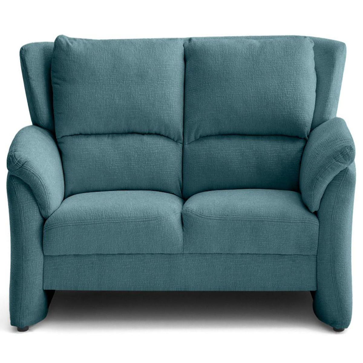 LISA DESIGN Bastille - canapé droit 2 places en tissu velours relief
