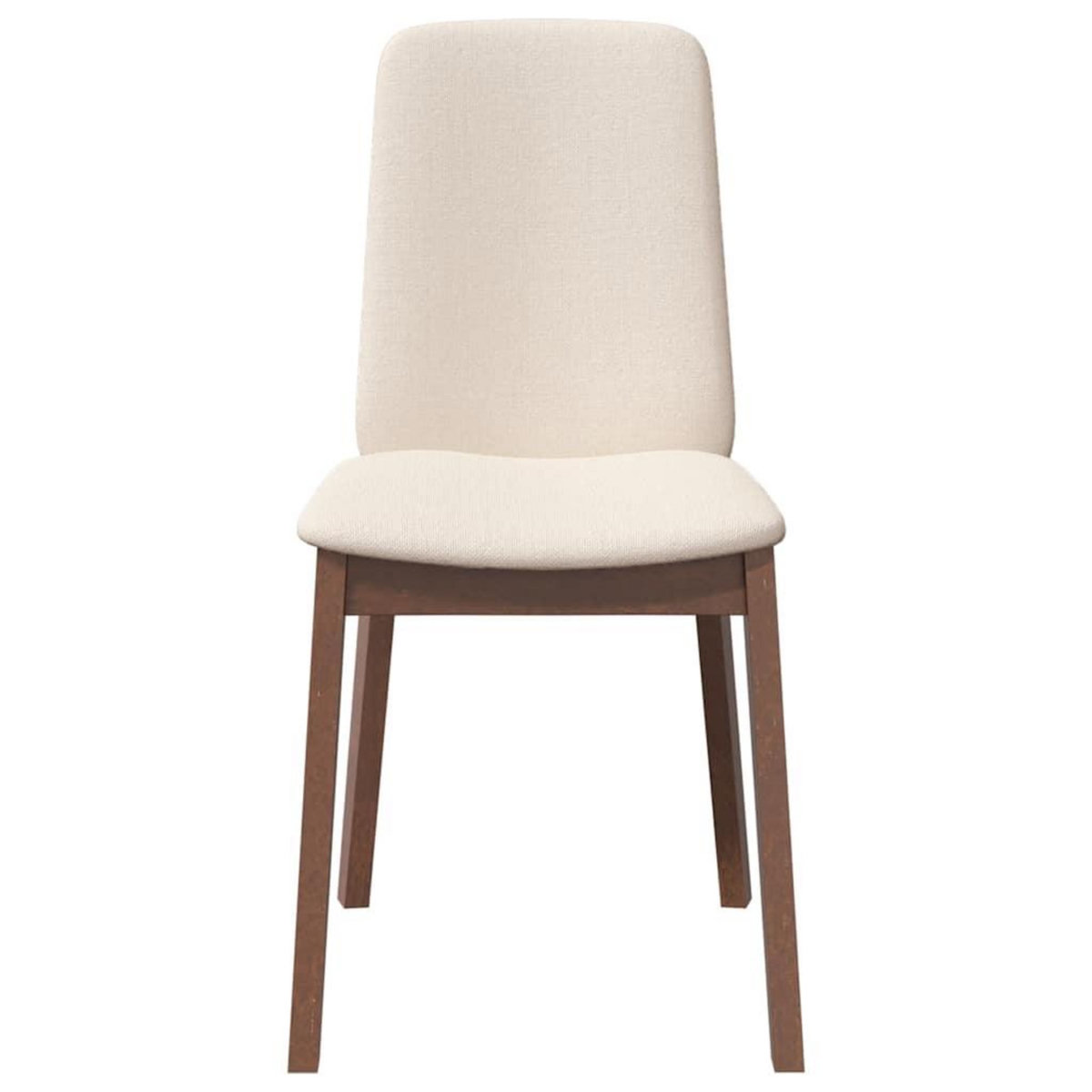 VIDAXL Chaises a manger coussins 2 pcs marron bois massif caoutchouc