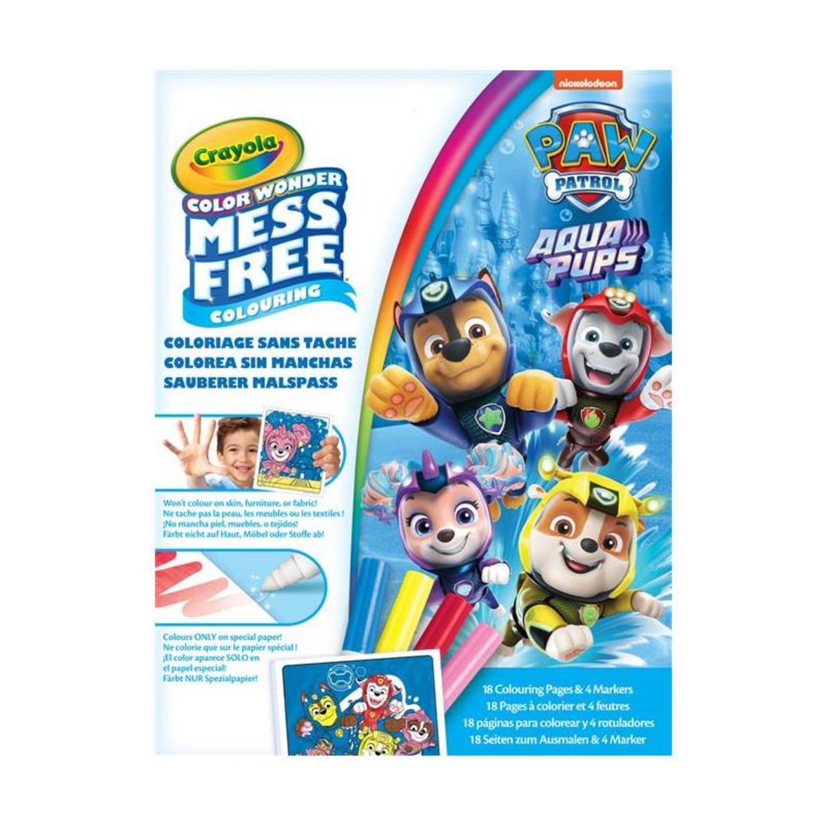 Crayola Jeu créatif Crayola Kit Color Wonder Paw Patrol Pat'patrouille Aqua Pups