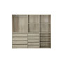 Voir la diapositive 2 : SWEEEK Kit dressing modulable 3 éléments MODULO. naturel. 200 x 45 x 180 cm