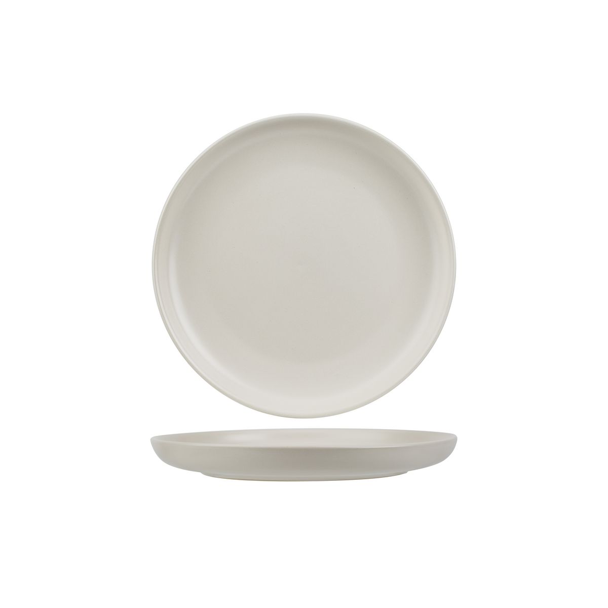 Service d'assiettes de 18 pièces grès VIVIA CREAM