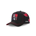 CAPSLAB Casquette trucker Naruto Itachi Uchiwa. Coloris disponibles : Noir