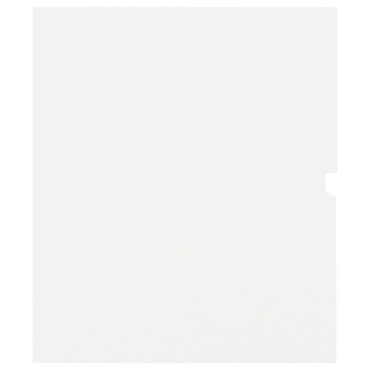 VIDAXL Armoire d'evier Blanc 60x38,5x45 cm Bois d'ingenierie