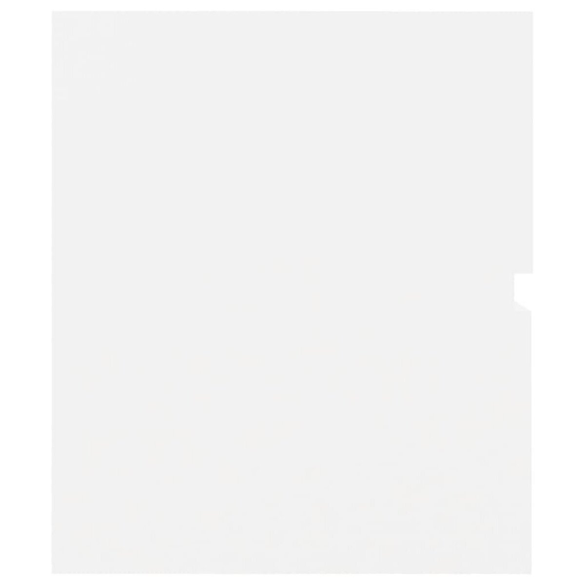 VIDAXL Armoire d'evier Blanc 60x38,5x45 cm Bois d'ingenierie