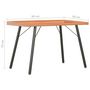 Voir la diapositive 6 : VIDAXL Bureau Marron 90x50x79 cm