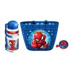 DISNEY SPIDER-MAN Set Corbeille + Bidon + Sonnette