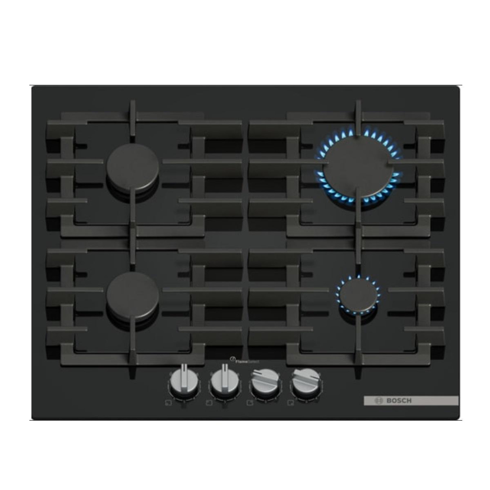 BOSCH Table de cuisson gaz 60cm 4 feux 7500w - ppp6a6i40