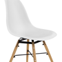Voir la diapositive 5 : ID MARKET Lot de 6 chaises SANDRA mix color blanc, gris clair, gris foncé x2, bleu canard x2