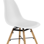 Voir la diapositive 5 : ID MARKET Lot de 6 chaises SANDRA mix color blanc, gris clair, gris foncé x2, bleu canard x2